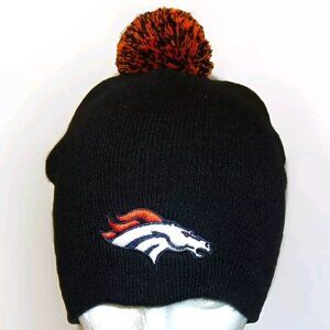 Denver Broncos Mens Adult Pom Beanie Winter Hat Cap New Nfl